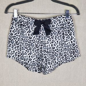 ☆ Etam Savanah Satin Leapord Print Sleep Shorts Size Small NWT